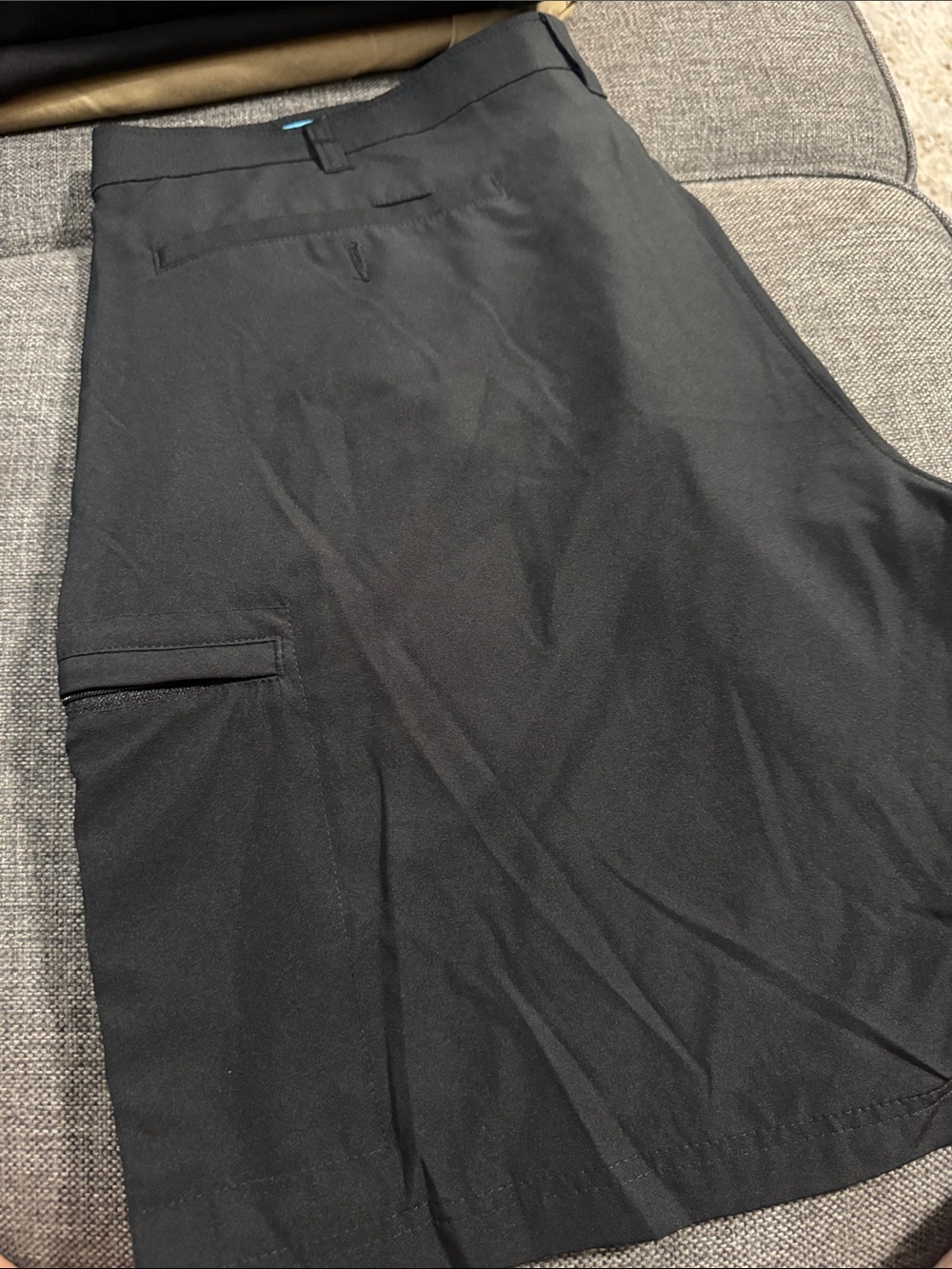 Birdie Bound Men’s Black Flat-Front Golf Shorts